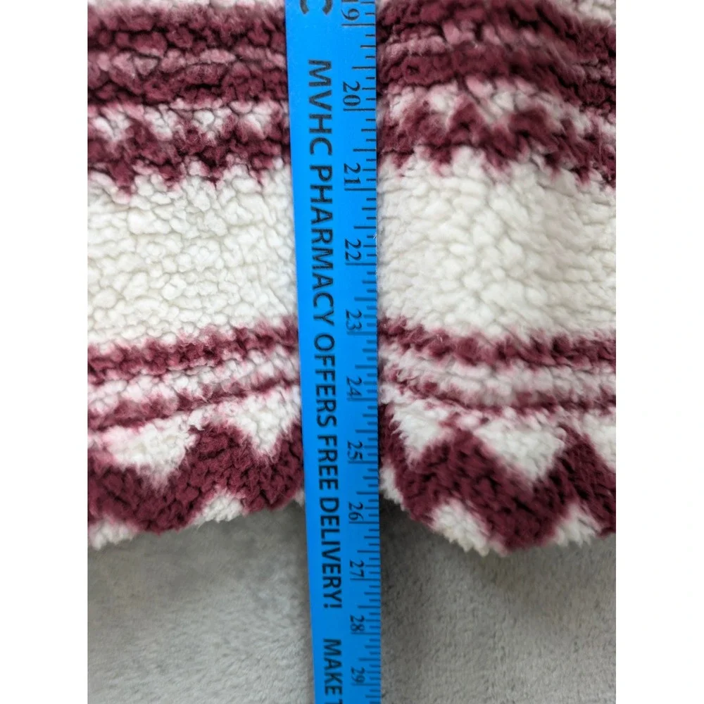 Wrangler Sherpa Pullover Womens Small Southwestern Fair Isle Aztec Fleece